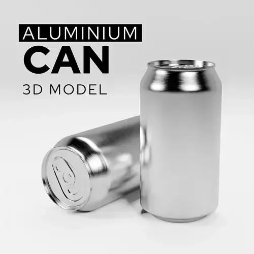 Aluminum soda can 3D model