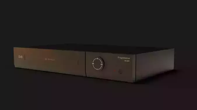 DVD Player GameReady - LowPoly with PBR Material Low-poly 3D model