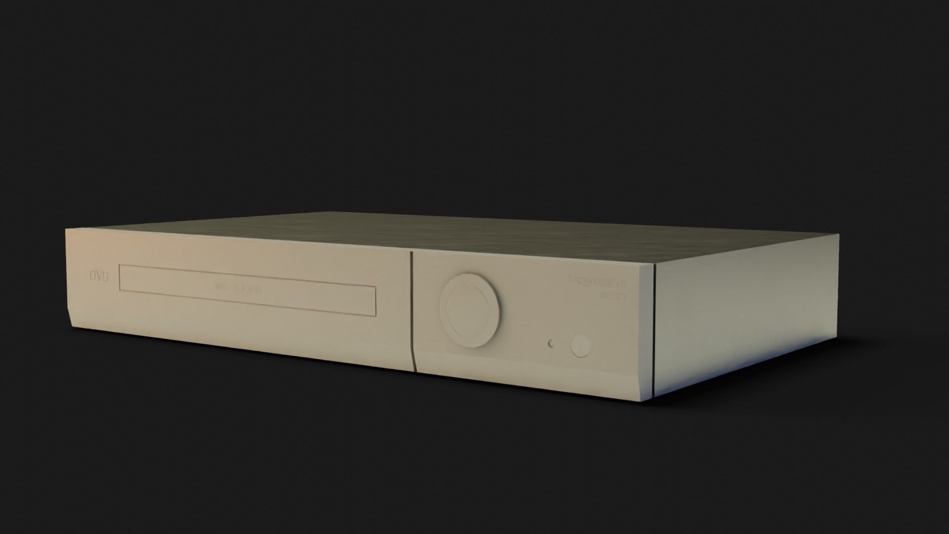 DVD Player GameReady - LowPoly with PBR Material Low-poly 3D model_4