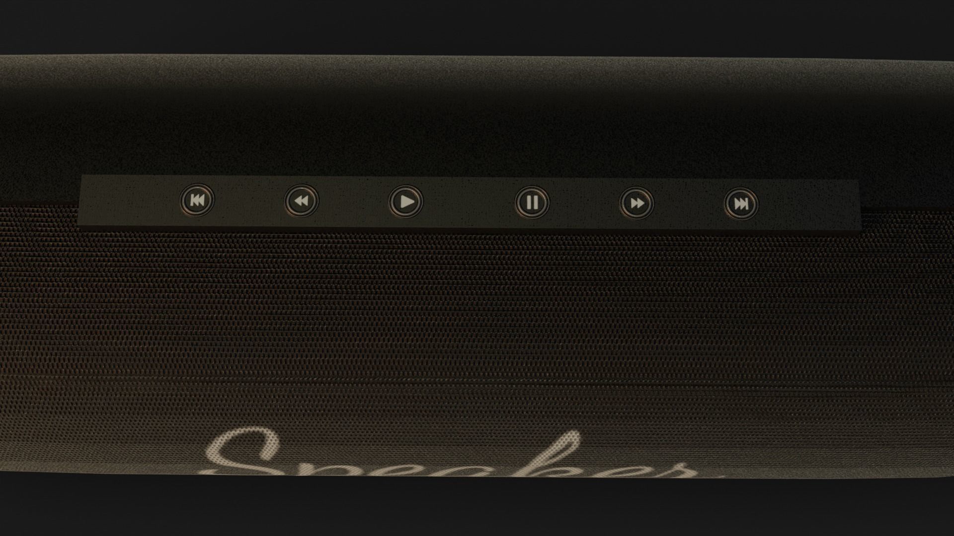 Bluetooth Speakers GameReady - LowPoly with PBR Material Low-poly 3D model_4