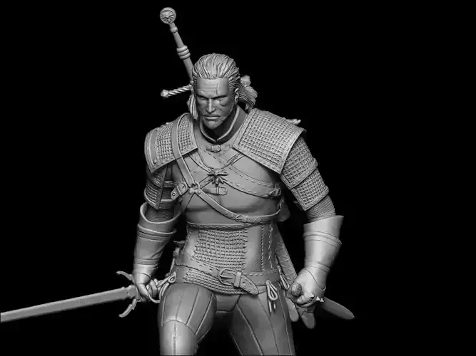 Geralt of Rivia The Witcher 3 3D print model