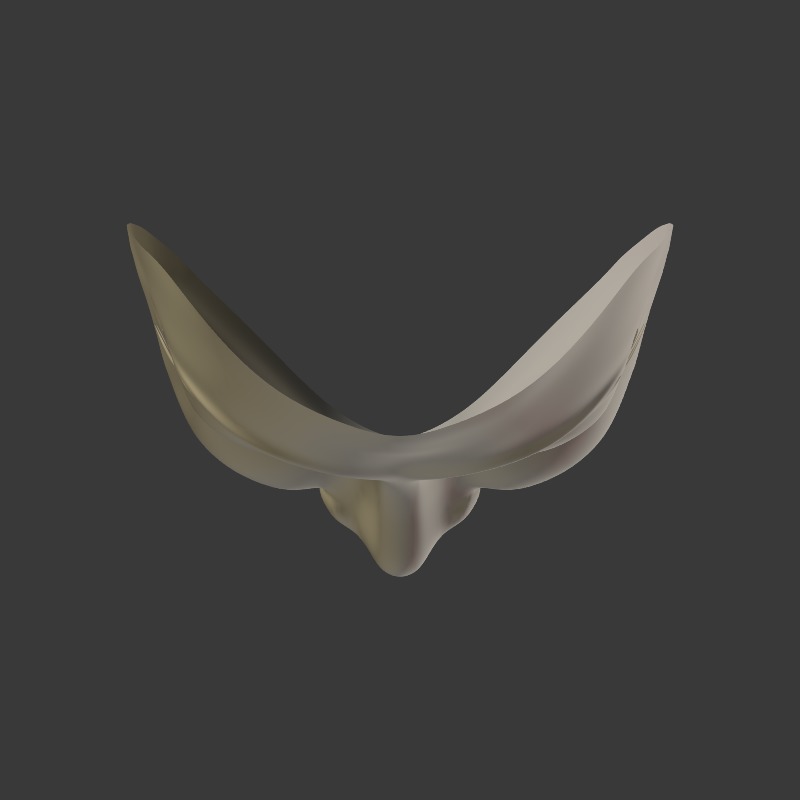 Anonymous Mask Low-poly 3D model_6