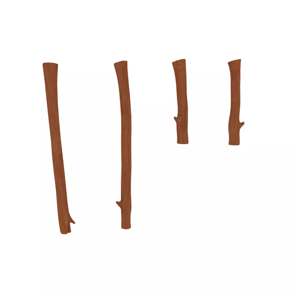 Sticks set of 3D model_0