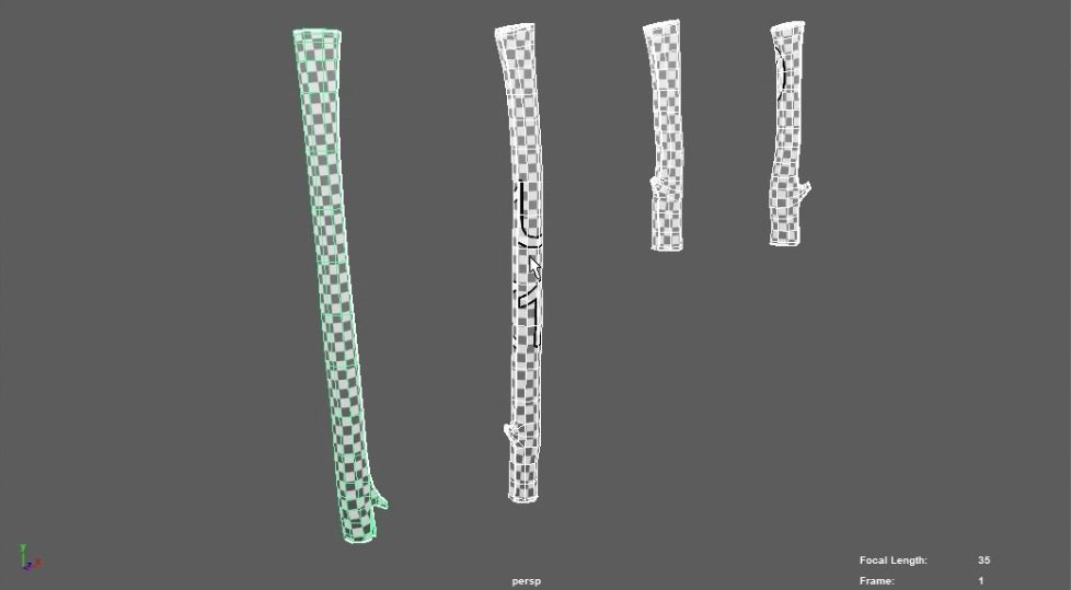 Sticks set of 3D model_1