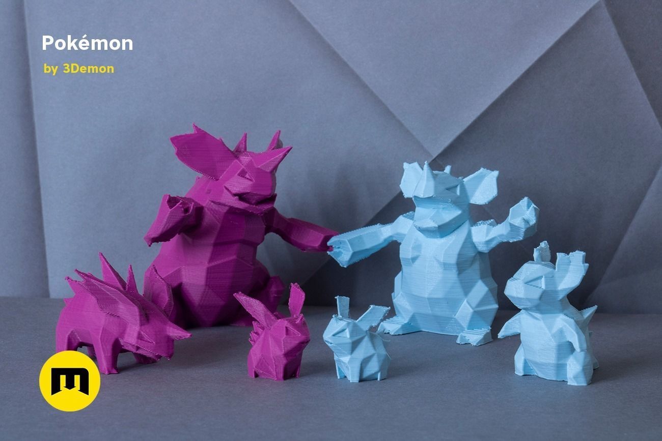 Low Poly Pokemon Collection Gen 1  Low-poly 3D model_28