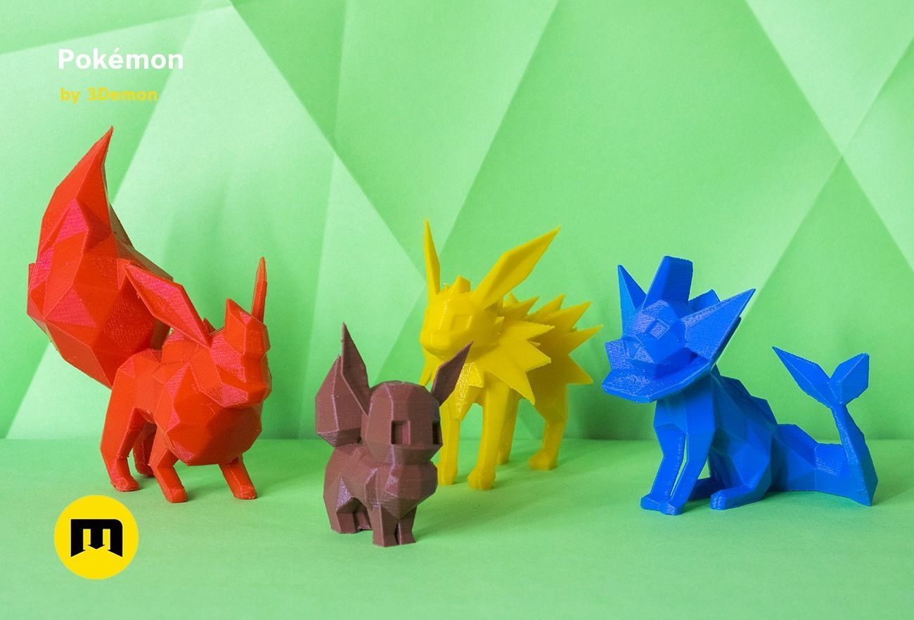 Low Poly Pokemon Collection Gen 1  Low-poly 3D model_3