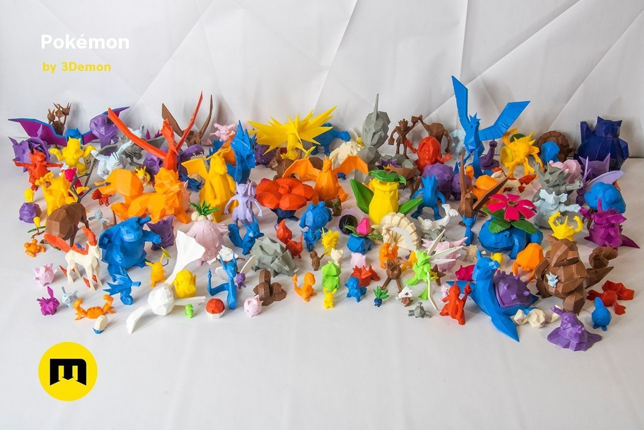 Low Poly Pokemon Collection Gen 1  Low-poly 3D model_58
