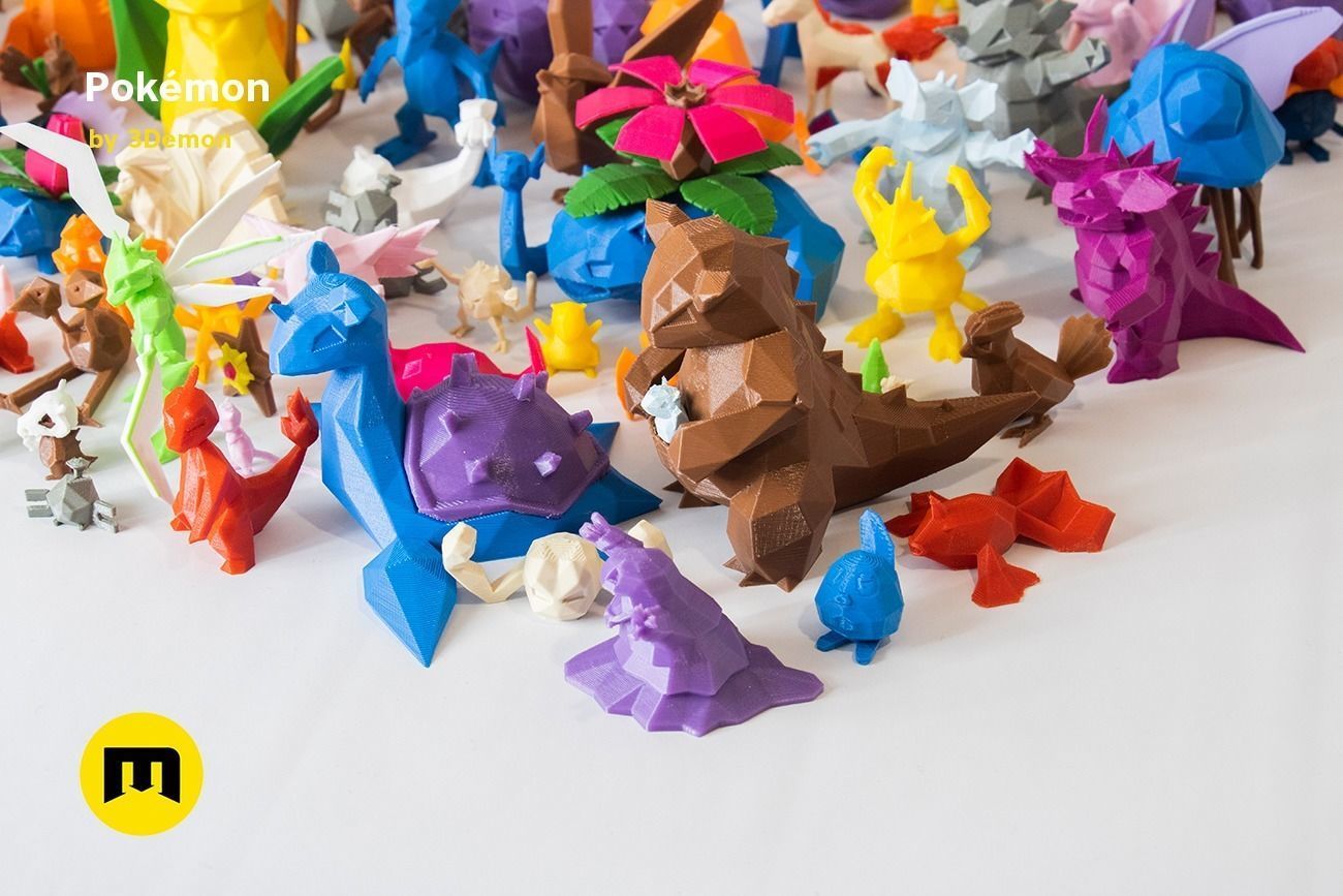 Low Poly Pokemon Collection Gen 1  Low-poly 3D model_93