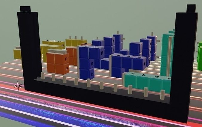 Tetris Didactic game 3D print model