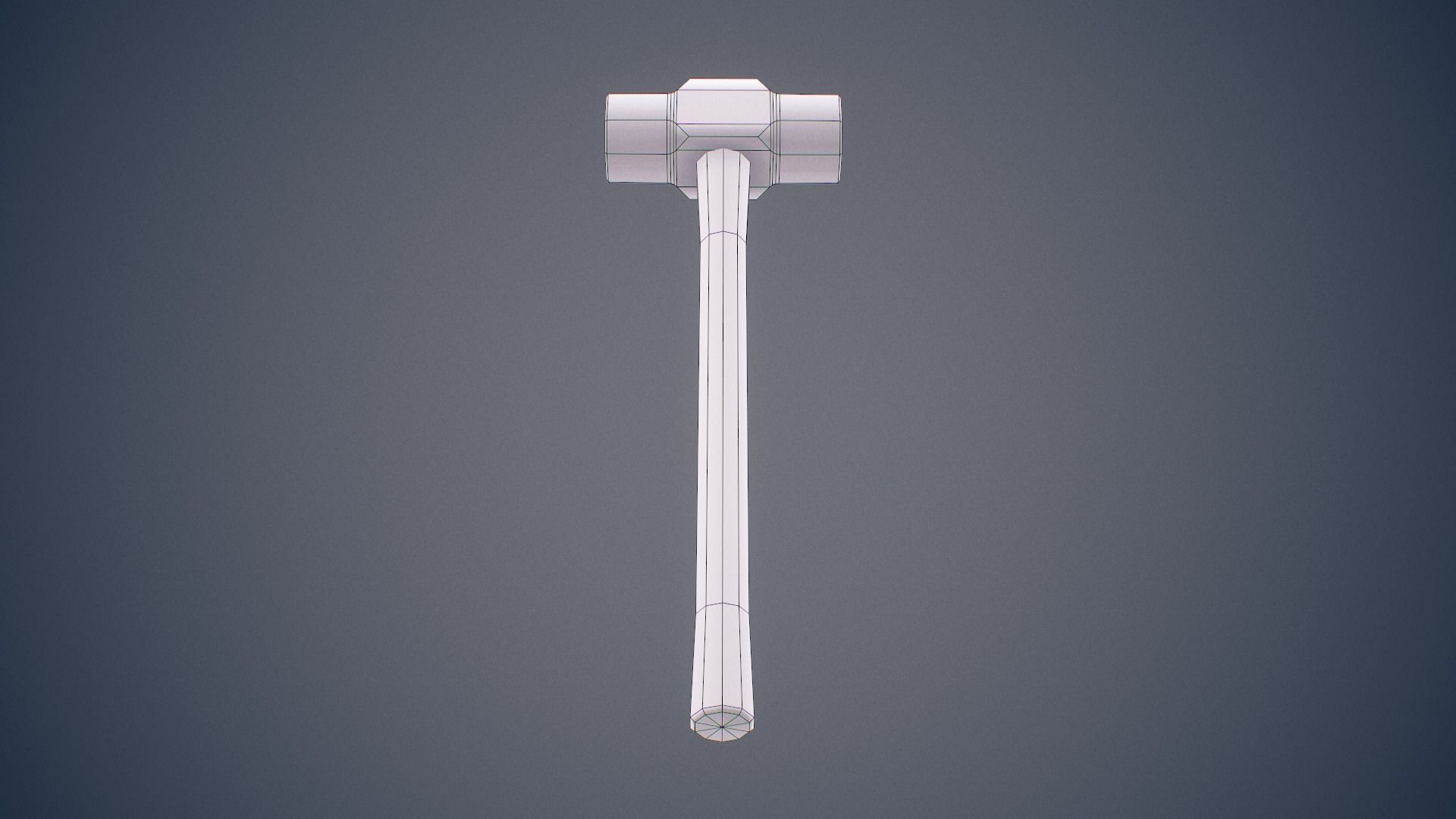 Worn Sledgehammer Low-poly 3D model_14