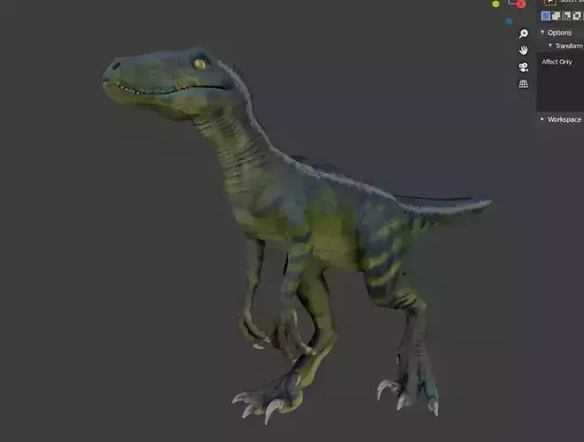 Velociraptor dinosaur