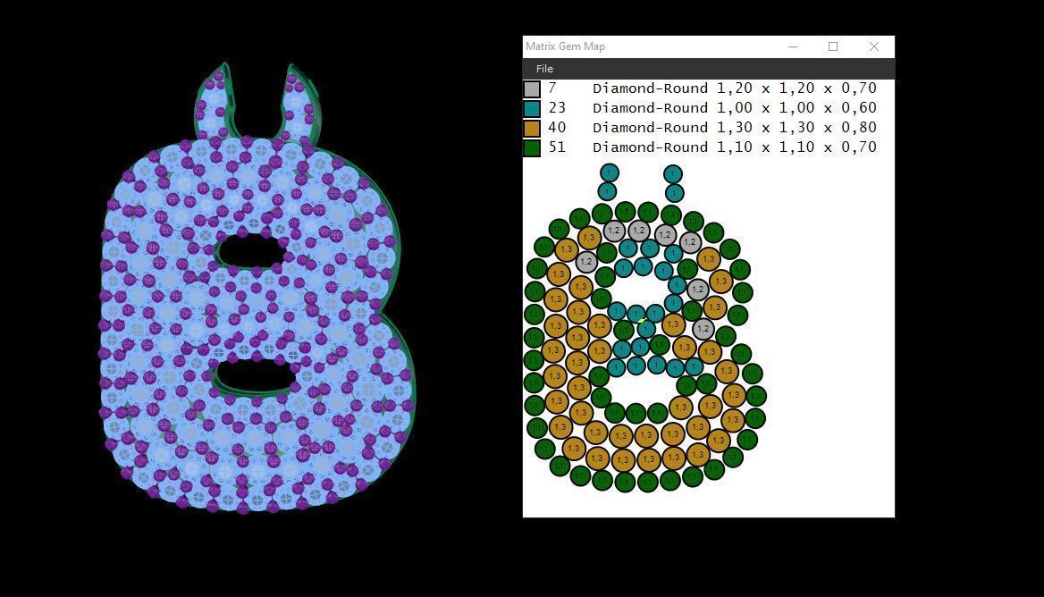 Alphabet Bubble B 3D print model_13