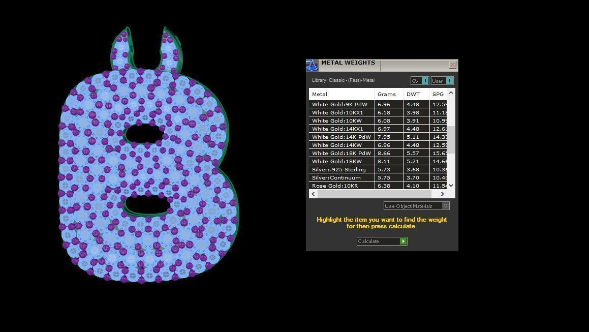 Alphabet Bubble B 3D print model_12
