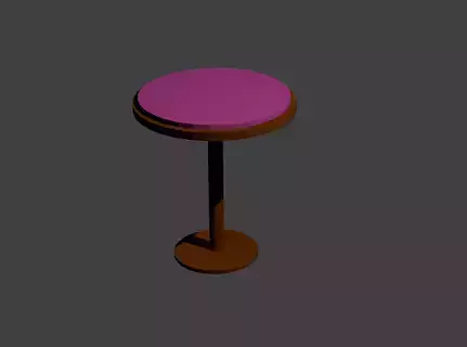 Chair table with top