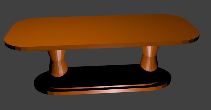 Table Low-poly 3D model_1