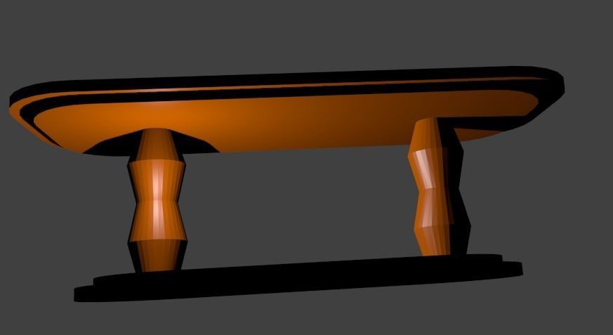 Table Low-poly 3D model_4