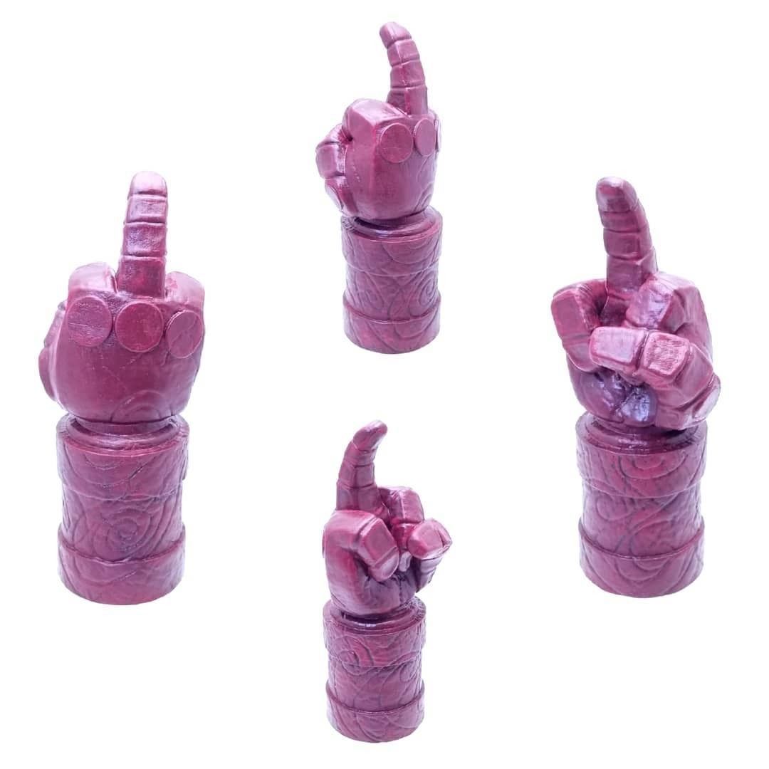 Hellboy Middle Finger of Doom Right Hand of Doom 3D print model_8