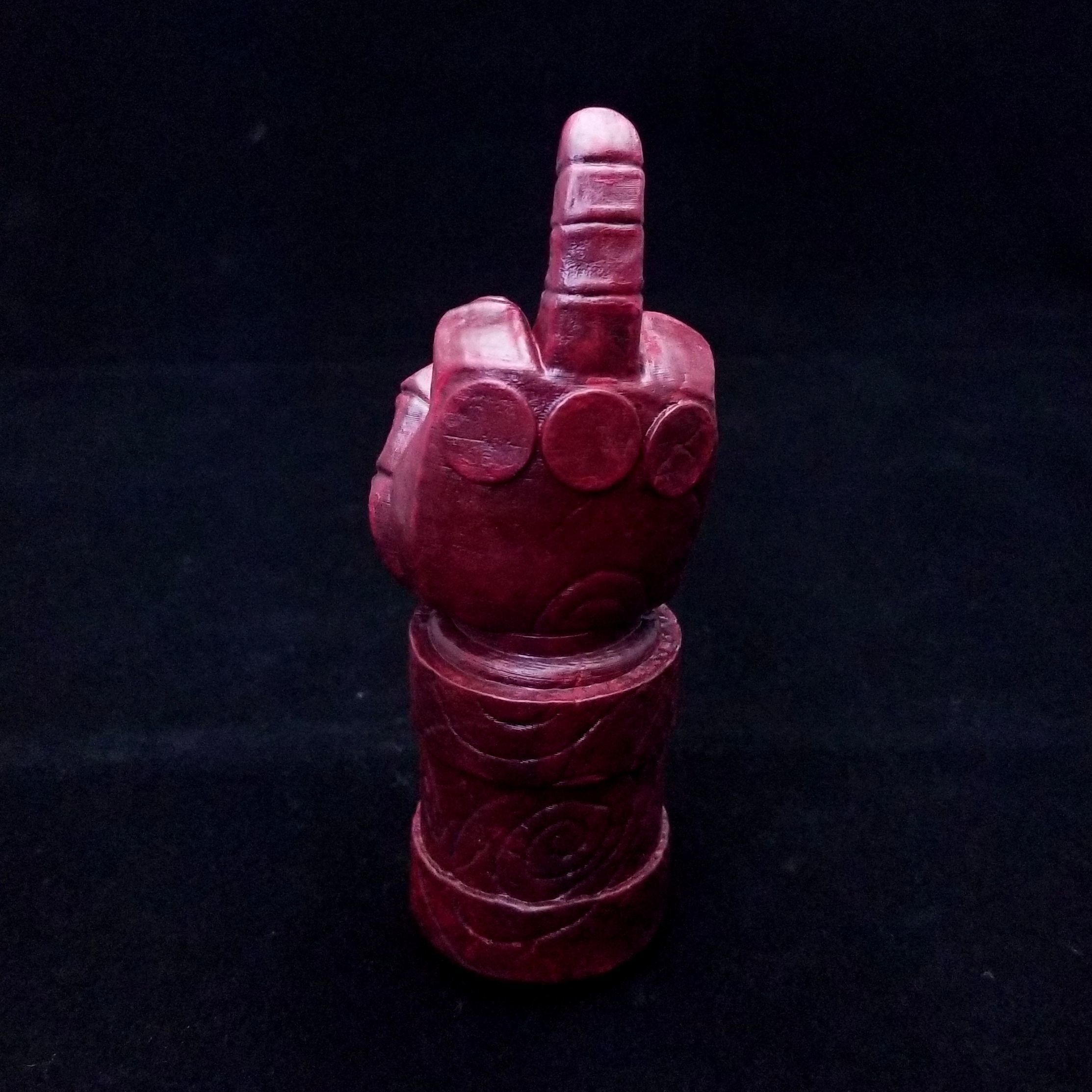 Hellboy Middle Finger of Doom Right Hand of Doom 3D print model_13