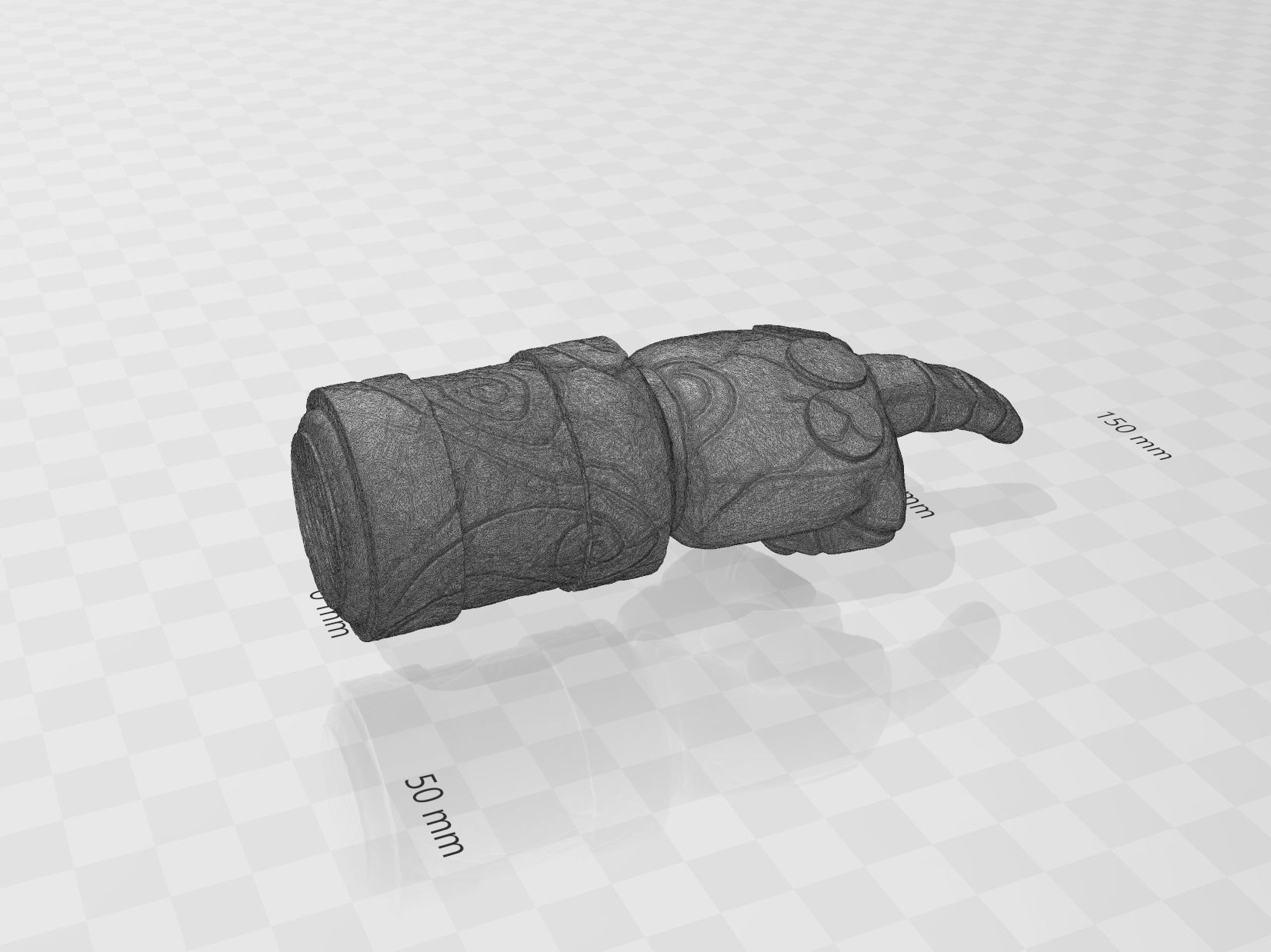 Hellboy Middle Finger of Doom Right Hand of Doom 3D print model_6