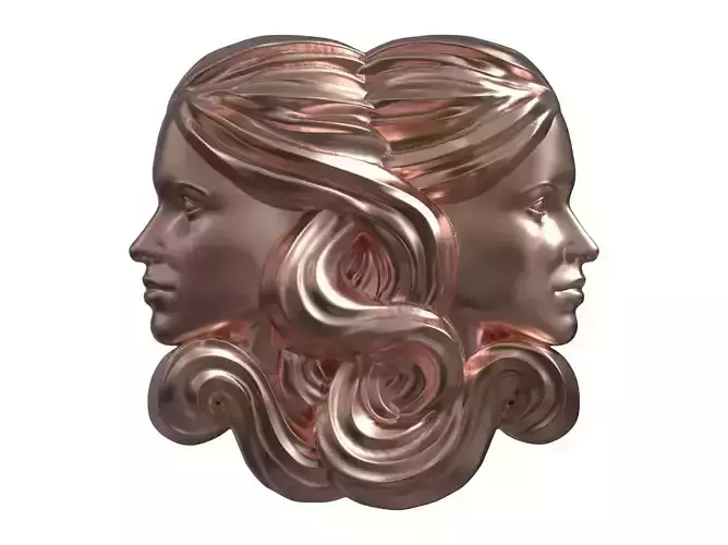 Gemini or Twins pendant  3D print model