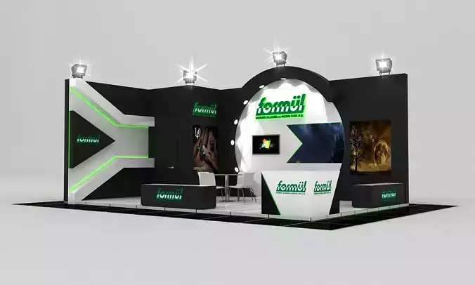 FRM Size 8 m x 5 m  Height 400 cm 3D model