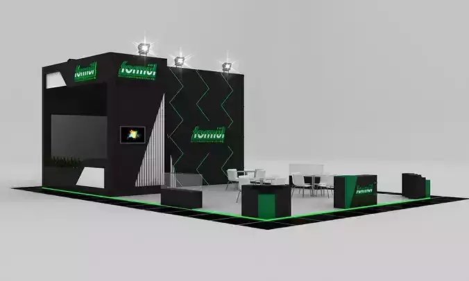 Forml Size 13 m x 8 m  Height 500 cm 3D model