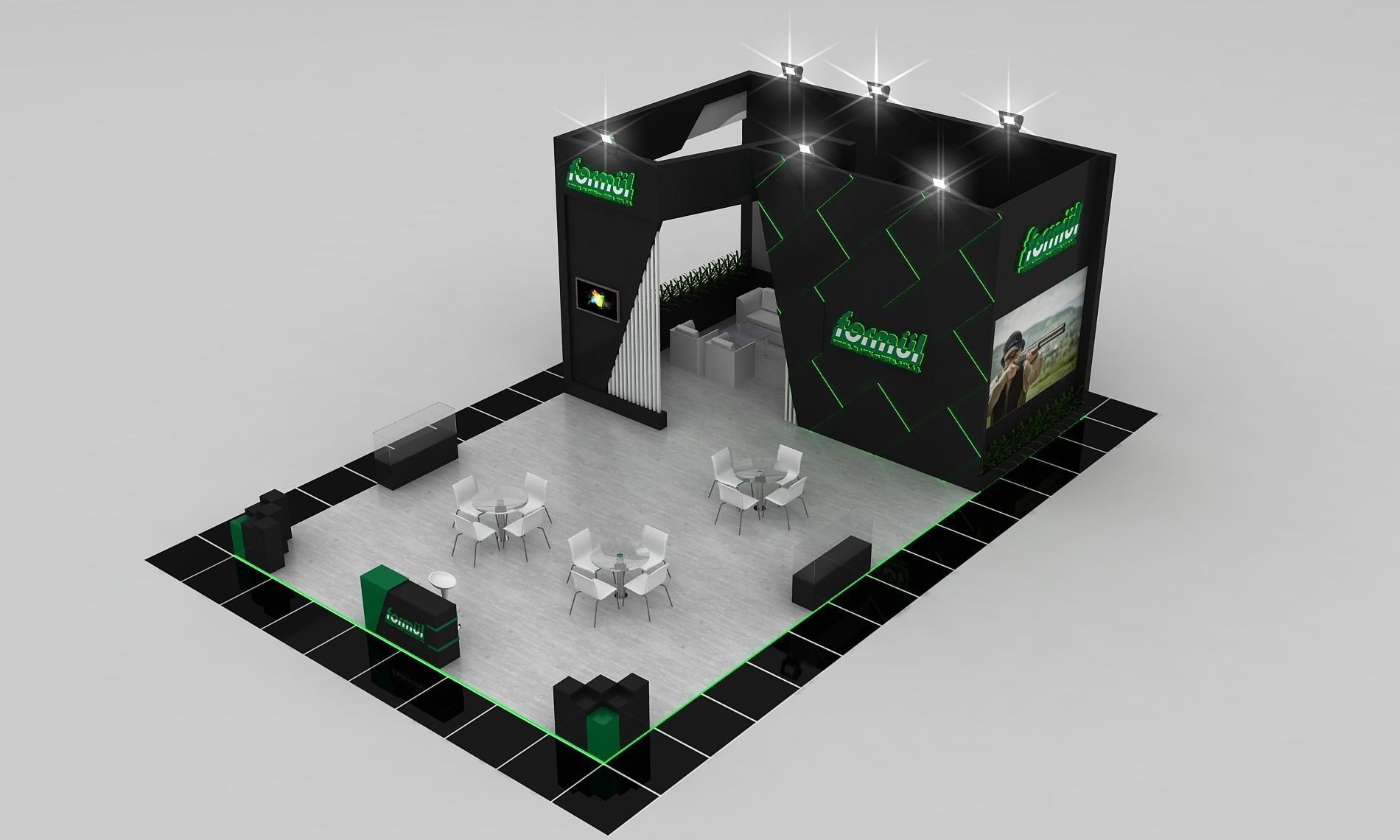 Forml Size 13 m x 8 m  Height 500 cm 3D model_2