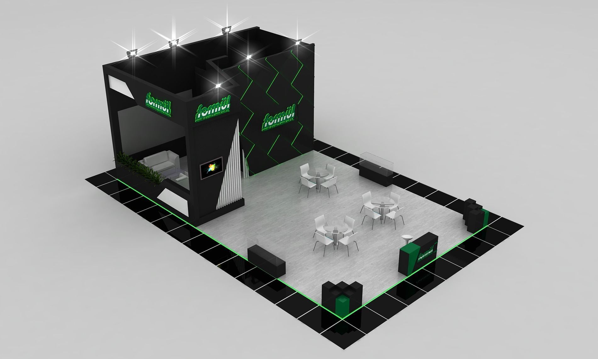 Forml Size 13 m x 8 m  Height 500 cm 3D model_3