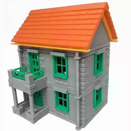 Printable ArchitectureKit Town house 1 Free 3D print model