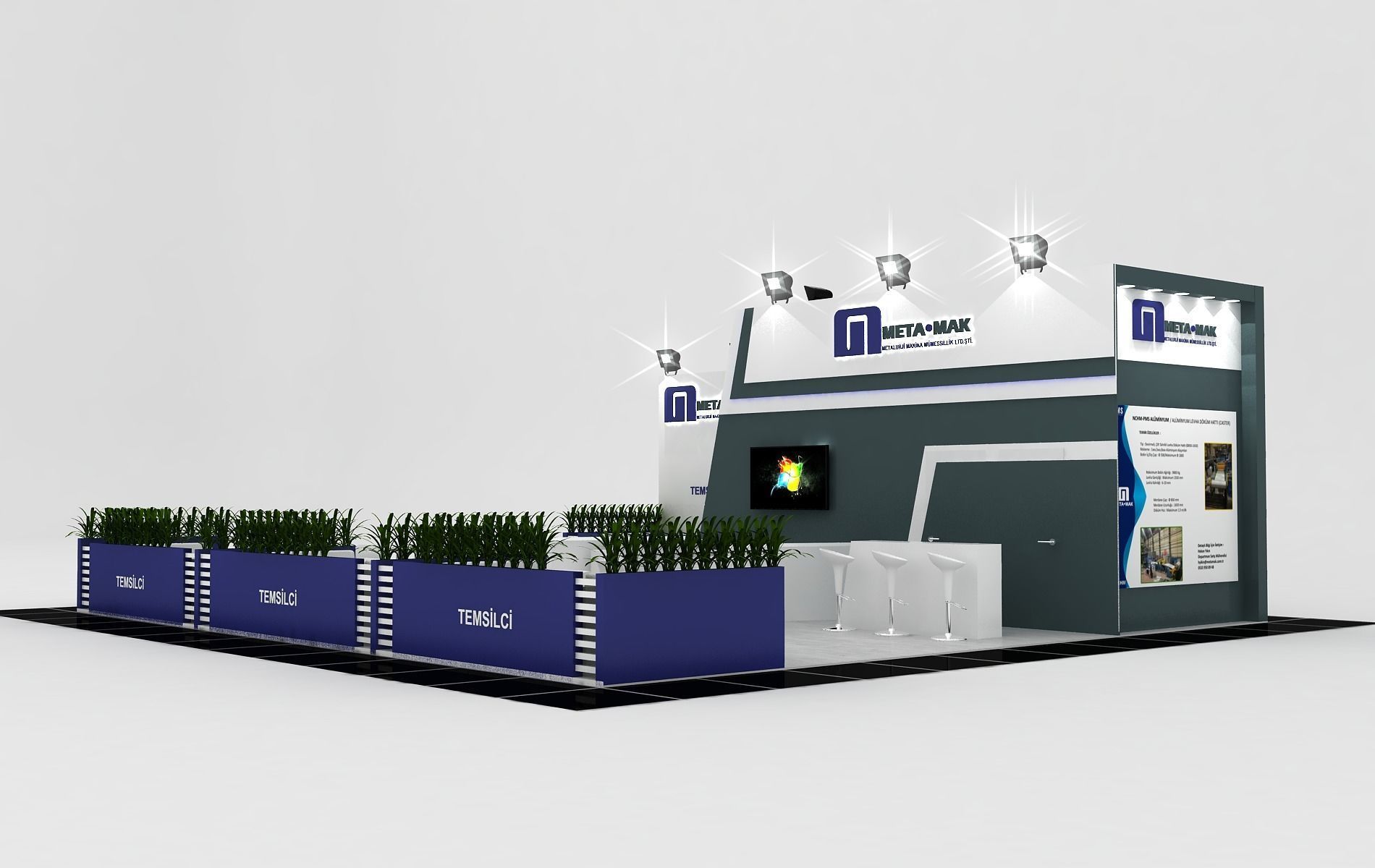 MTM Size 11 m x 10 m Height 400 cm 3D model_2