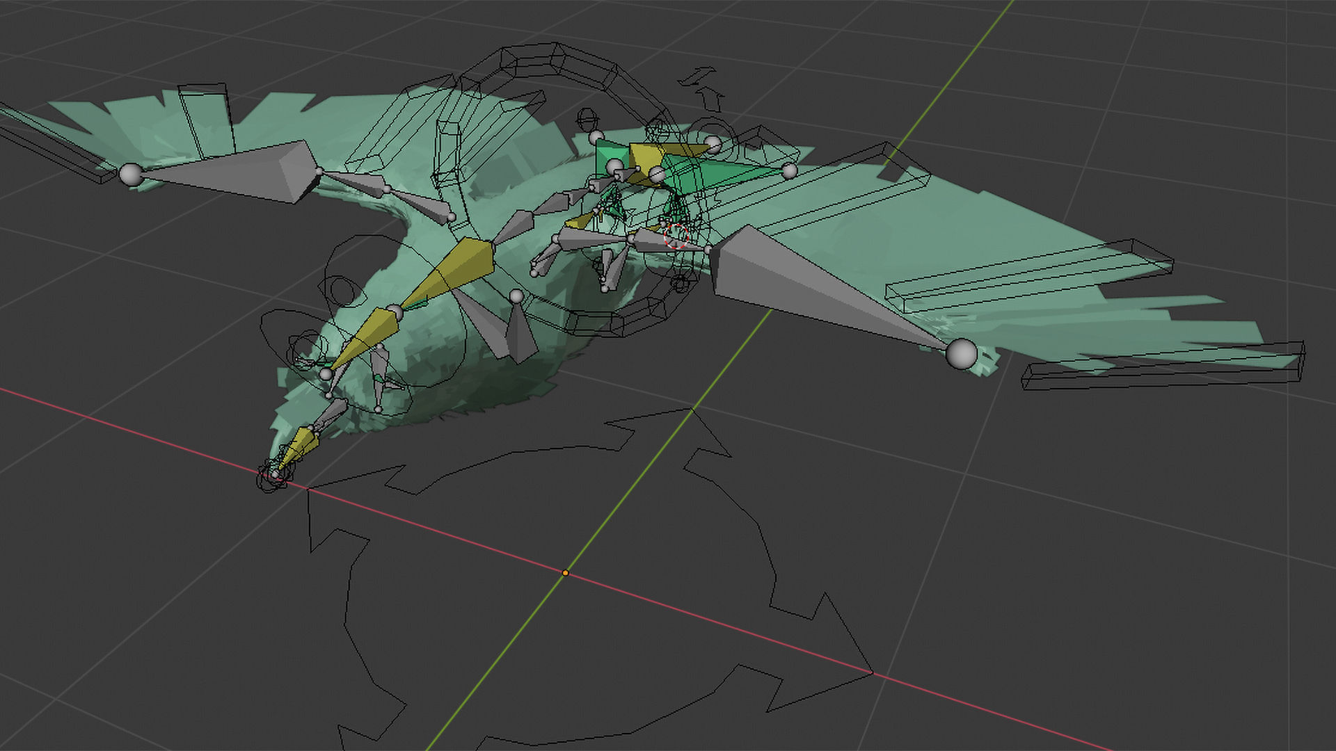 Animated Low Poly Raven Model With PBR Materials Low-poly 3D model_17