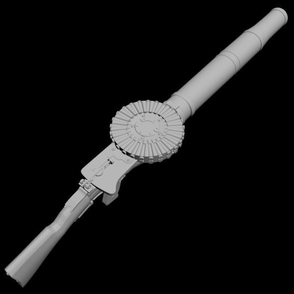 Lewis Gun 01 3D model_14