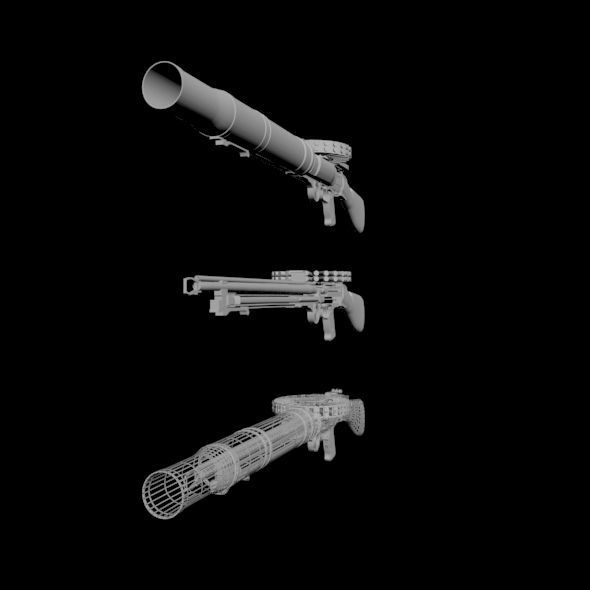 Lewis Gun 01 3D model_10