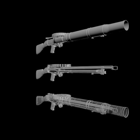 Lewis Gun 01 3D model_11