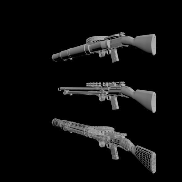 Lewis Gun 01 3D model_6