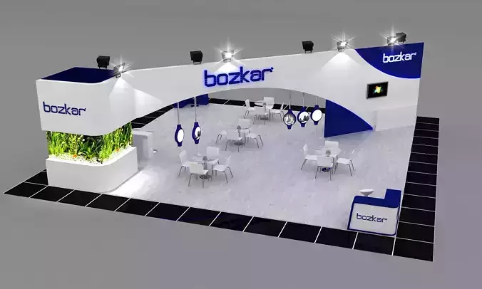 BZK Size 11 m x 11 m  Height 350 cm 3D model