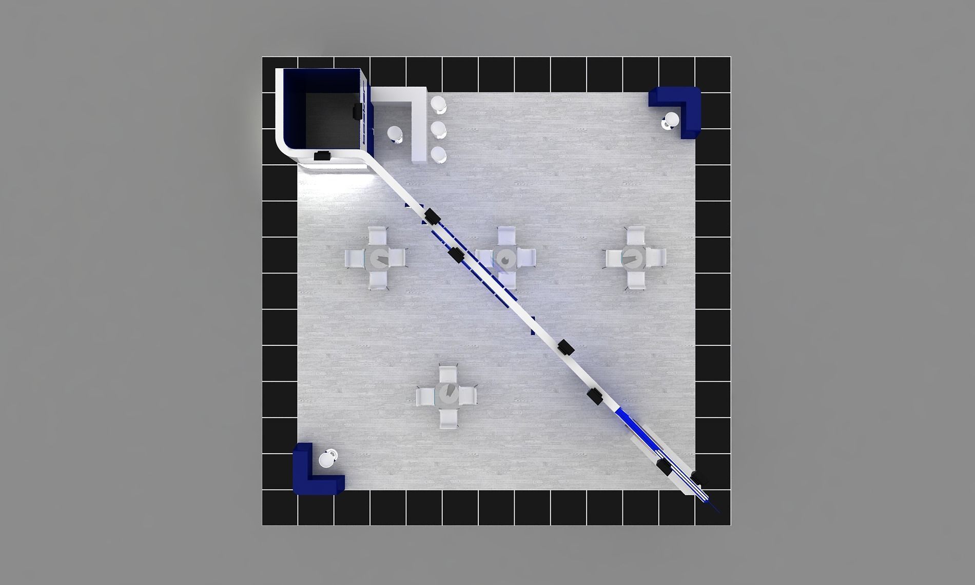 BZK Size 11 m x 11 m  Height 350 cm 3D model_5