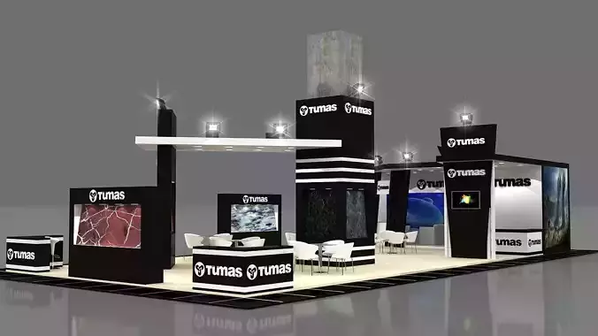 TMS Size 19 m x 9 m  Height 450 cm 3D model