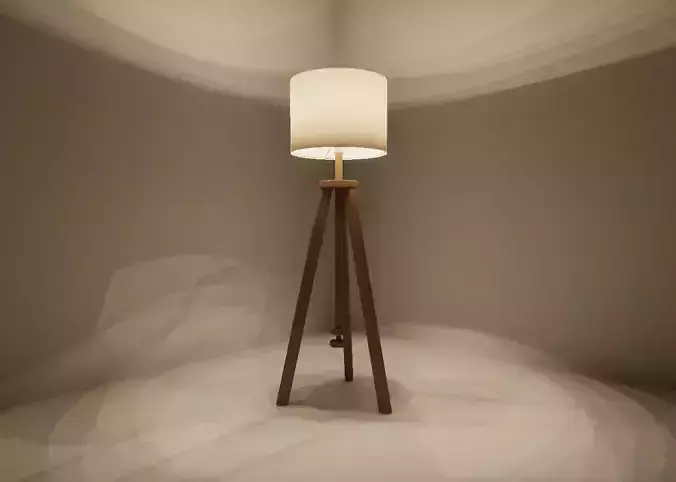 Lauters Lamp Low Poly 3D Model