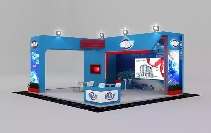 MY Size 9 m x 8 m  Height 450 cm 3D model