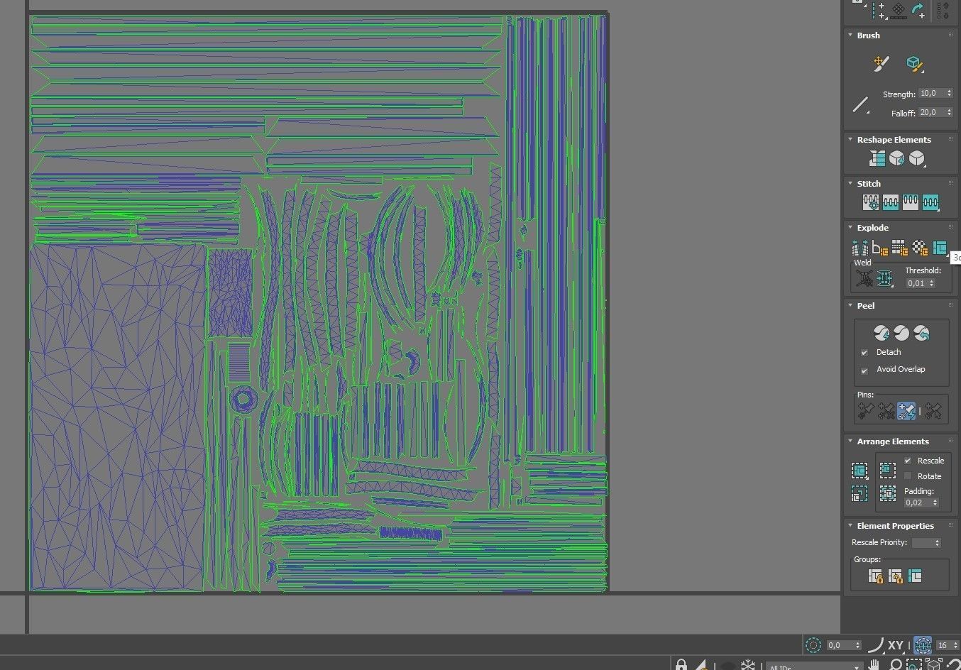 old bed Low-poly 3D model Low-poly 3D model_11