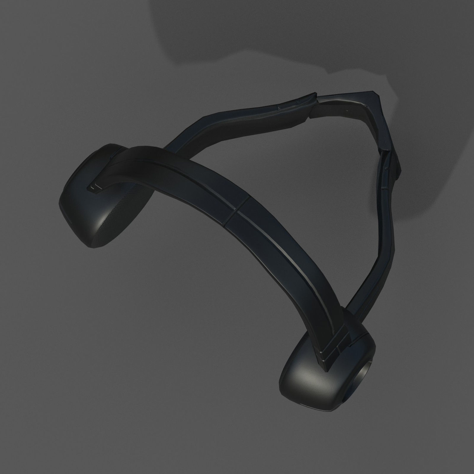 gas mask respirator scifi futuristic Low-poly 3D model_8