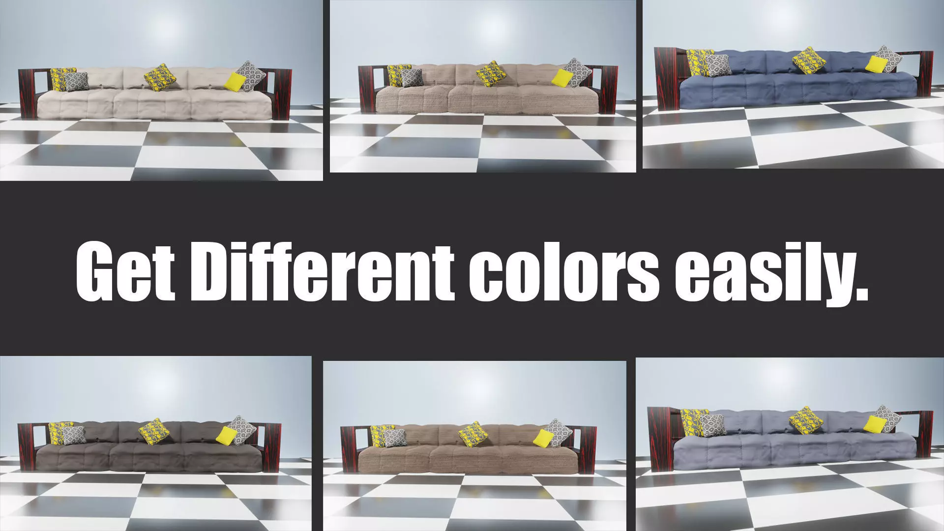 Modern Couch Free 3D model