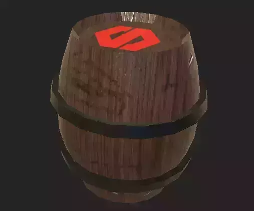 Realistic Barrel Prop 3D Model