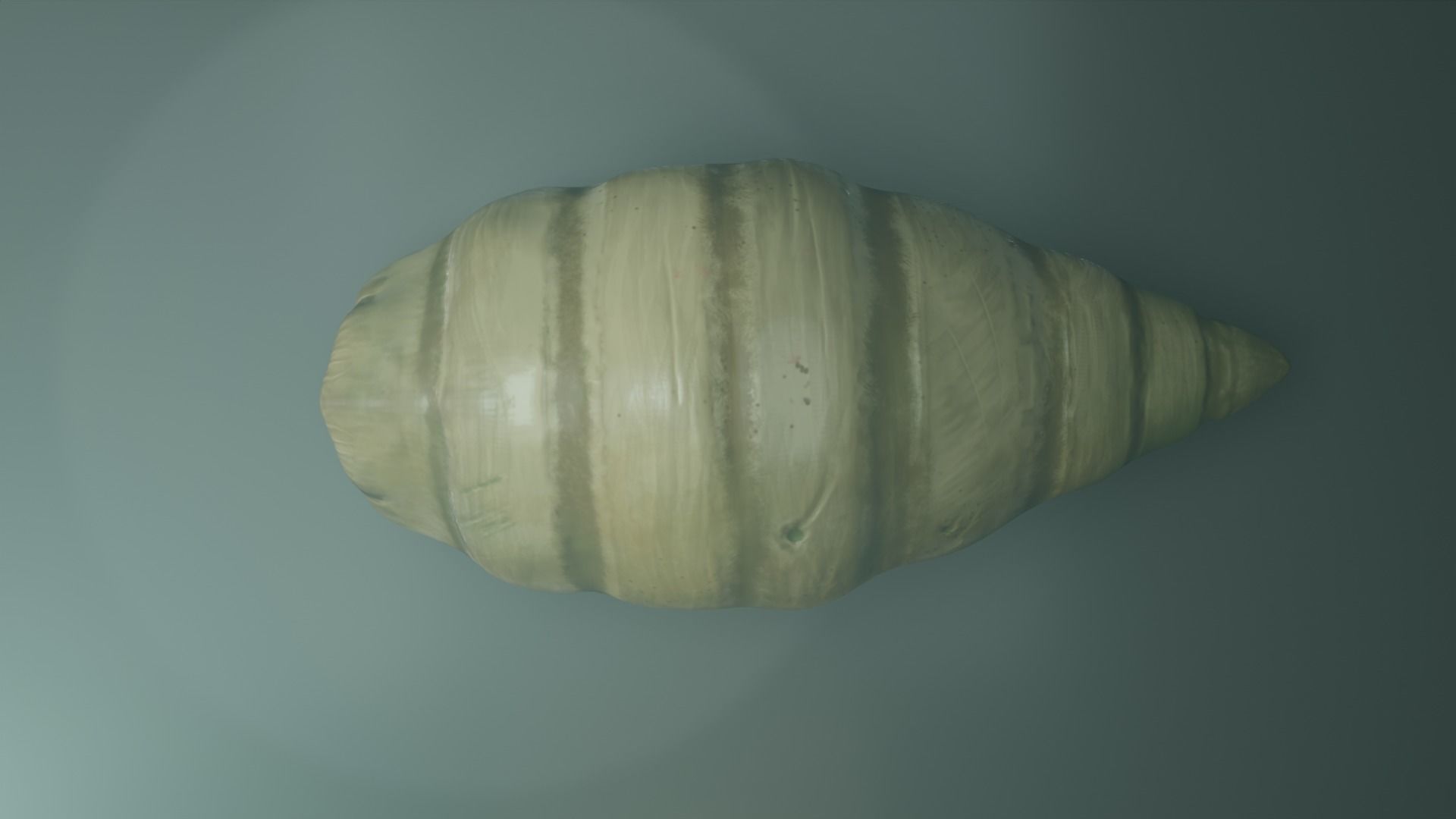 Worm Alien Low-poly 3D model_6