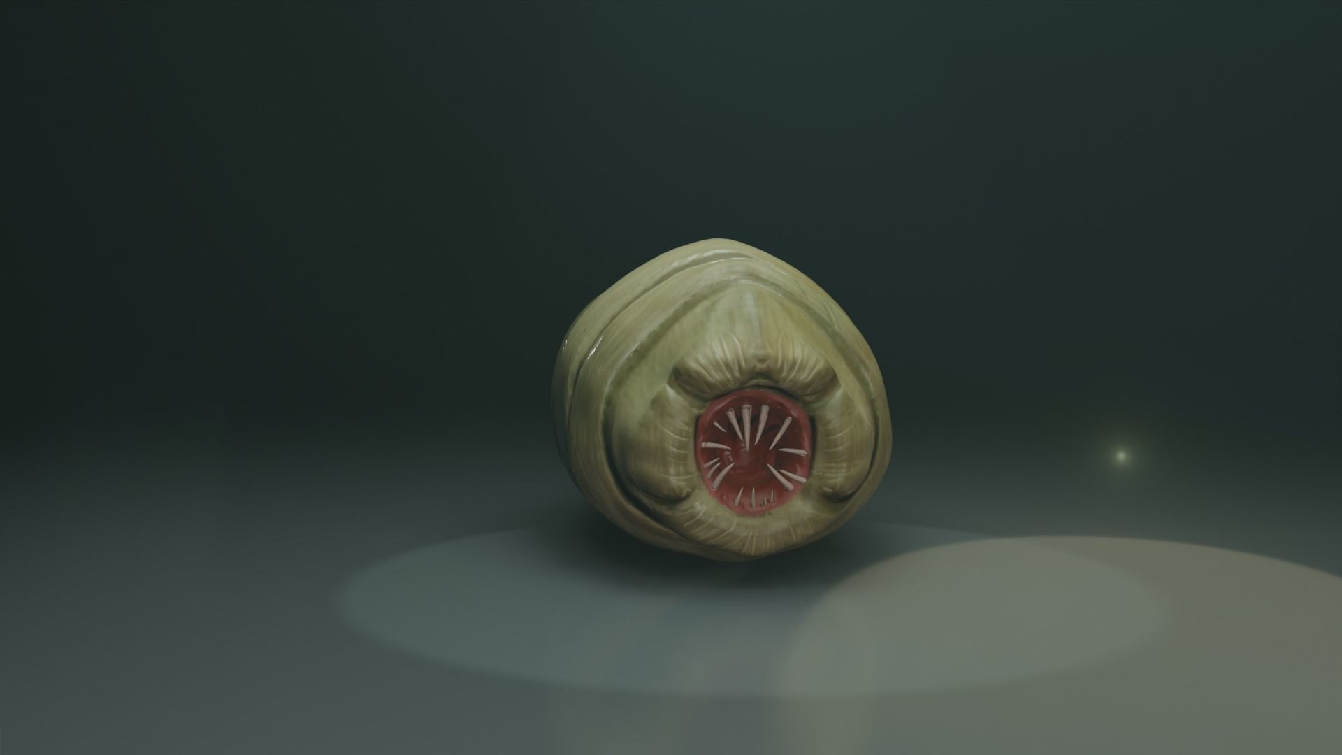 Worm Alien Low-poly 3D model_5