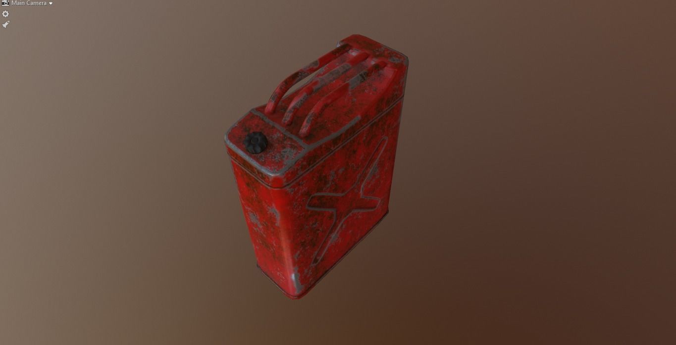 FUEL TANK Low-poly 3D model_3