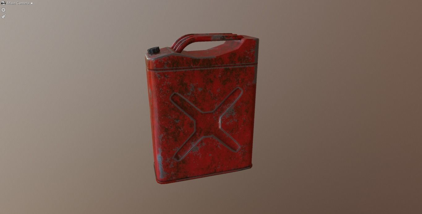 FUEL TANK Low-poly 3D model_2