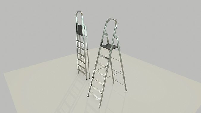 Step Ladder Low-poly 3D model