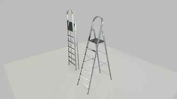 Step Ladder Low-poly 3D model